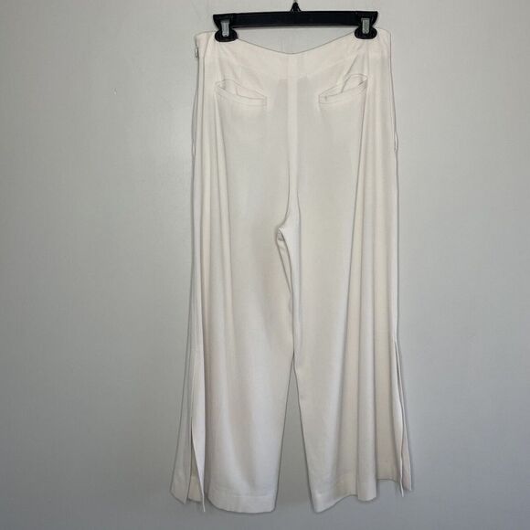 DEREK LAM 10 Crosby Pants Womens 6 Cropped Crepe Culottes Button Waist - Picture 6 of 12